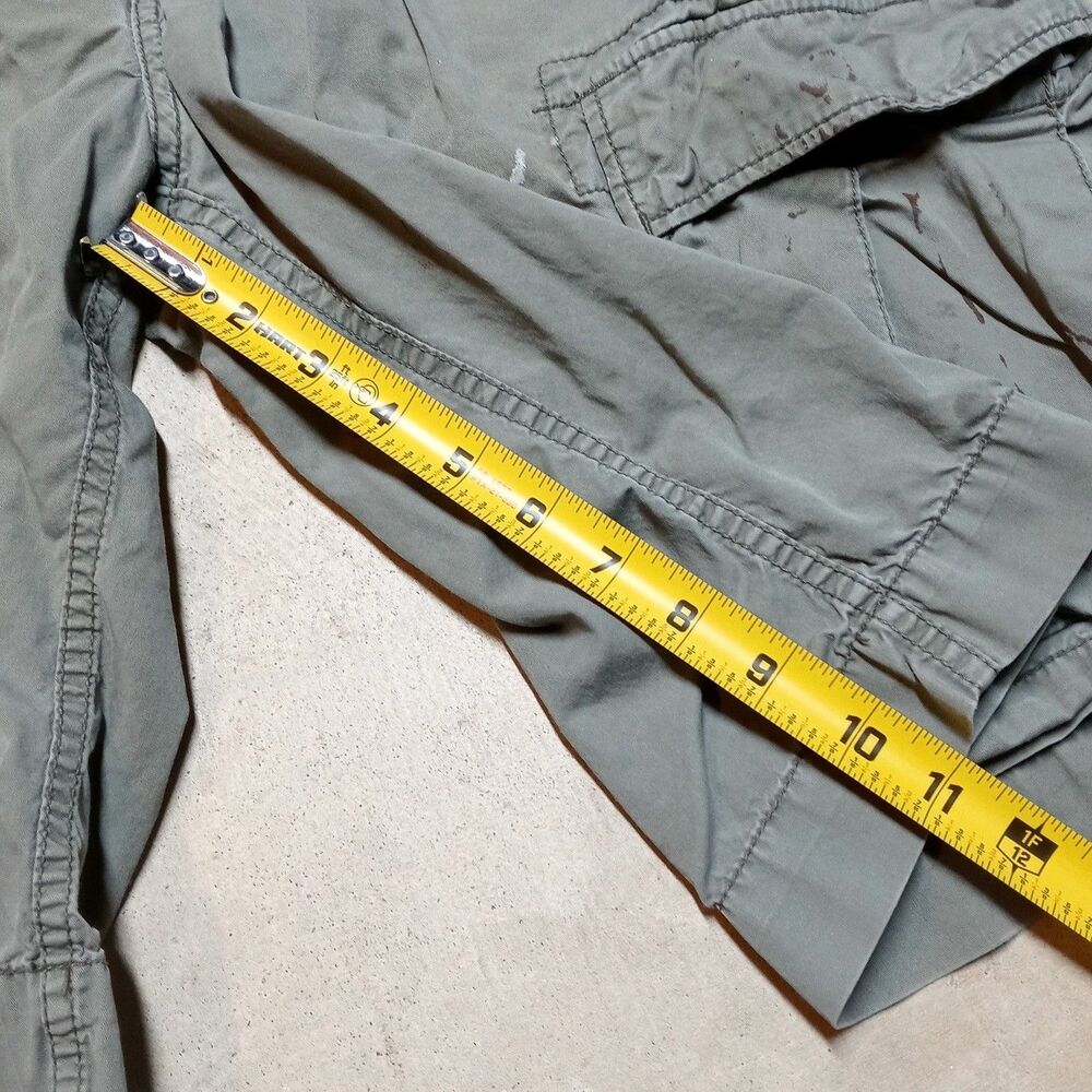Vintage Polo Ralph Lauren Military Surplus Distressed Cargo Shorts Size 34 - Picture 11 of 11